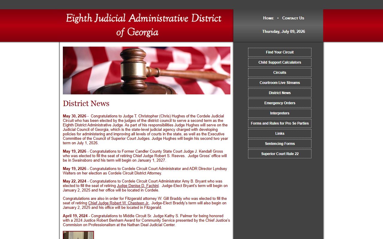 Candler County court records Eighth District court news