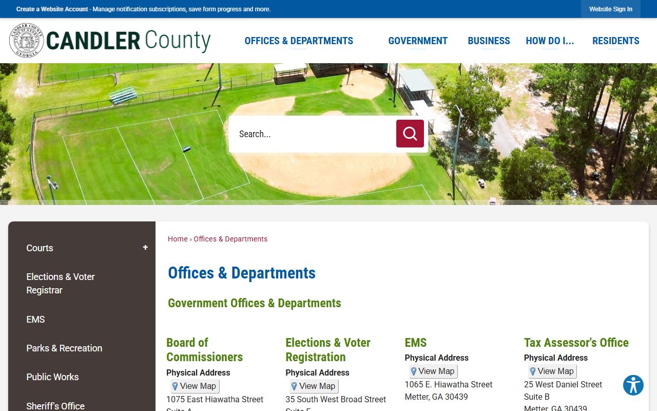 Candler County court records offices directory