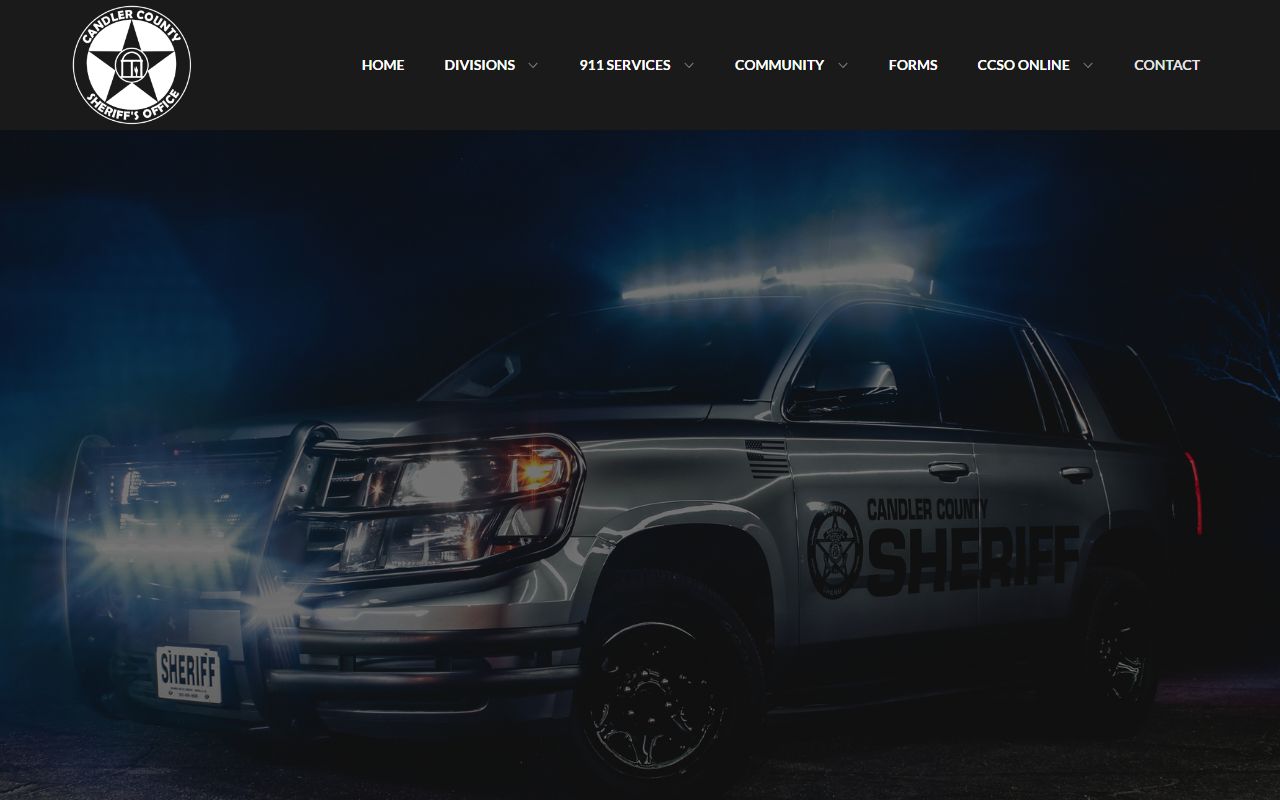 Candler County inmate records sheriff contact page