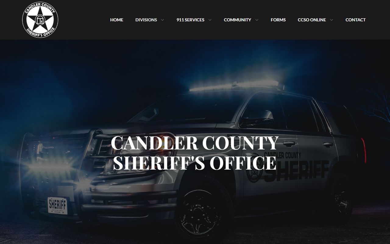 Candler County inmate records jail division page