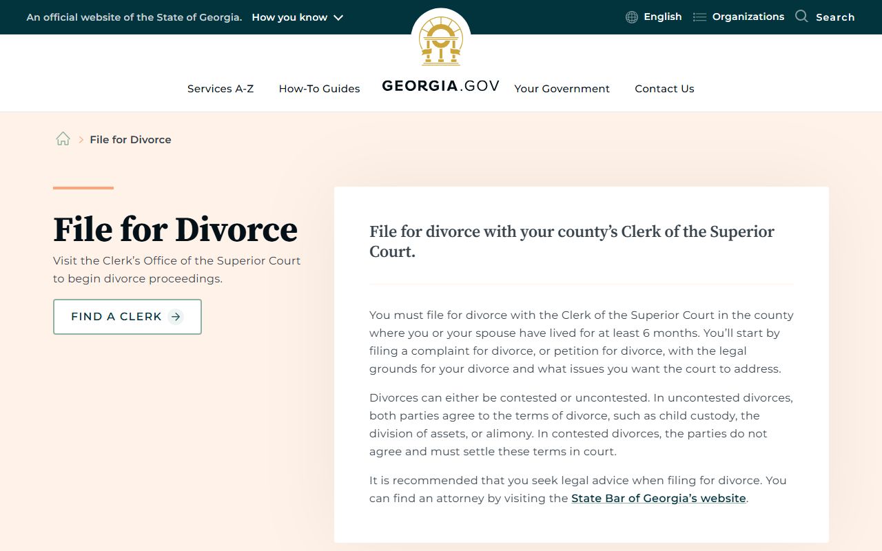 Candler County divorce records Georgia divorce filing overview